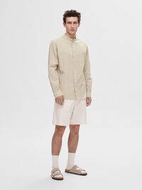 LANGARM LEINENMIX HEMD, Pure Cashmere, highres