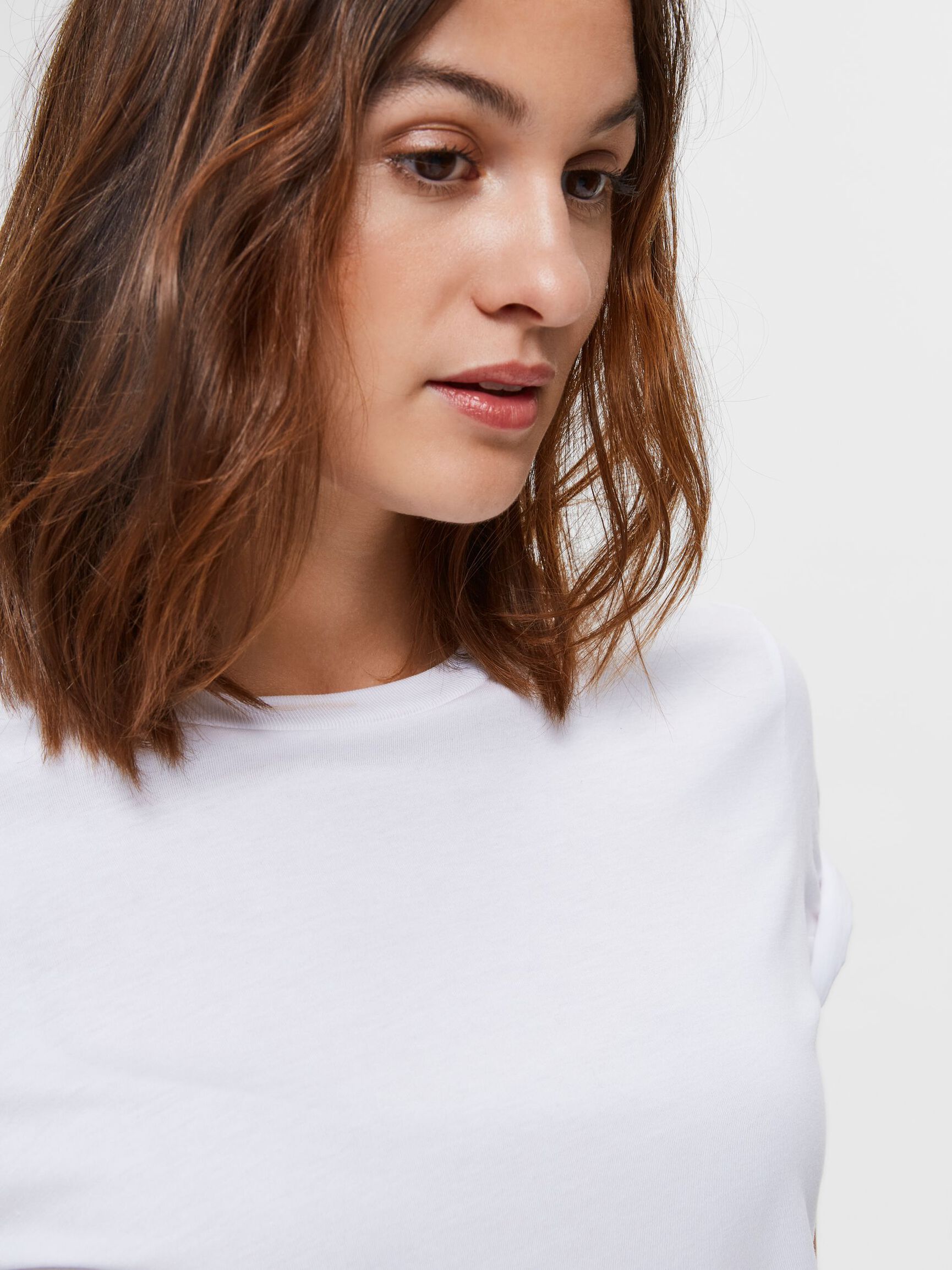 COTTON T-SHIRT, Bright White, highres