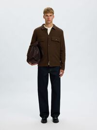 100% WOOL CARDIGAN, Demitasse, highres