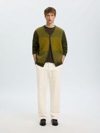 CORD LOOSE FIT HOSEN, Egret, highres