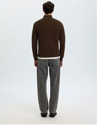 HALF-ZIP JUMPER, Demitasse, highres
