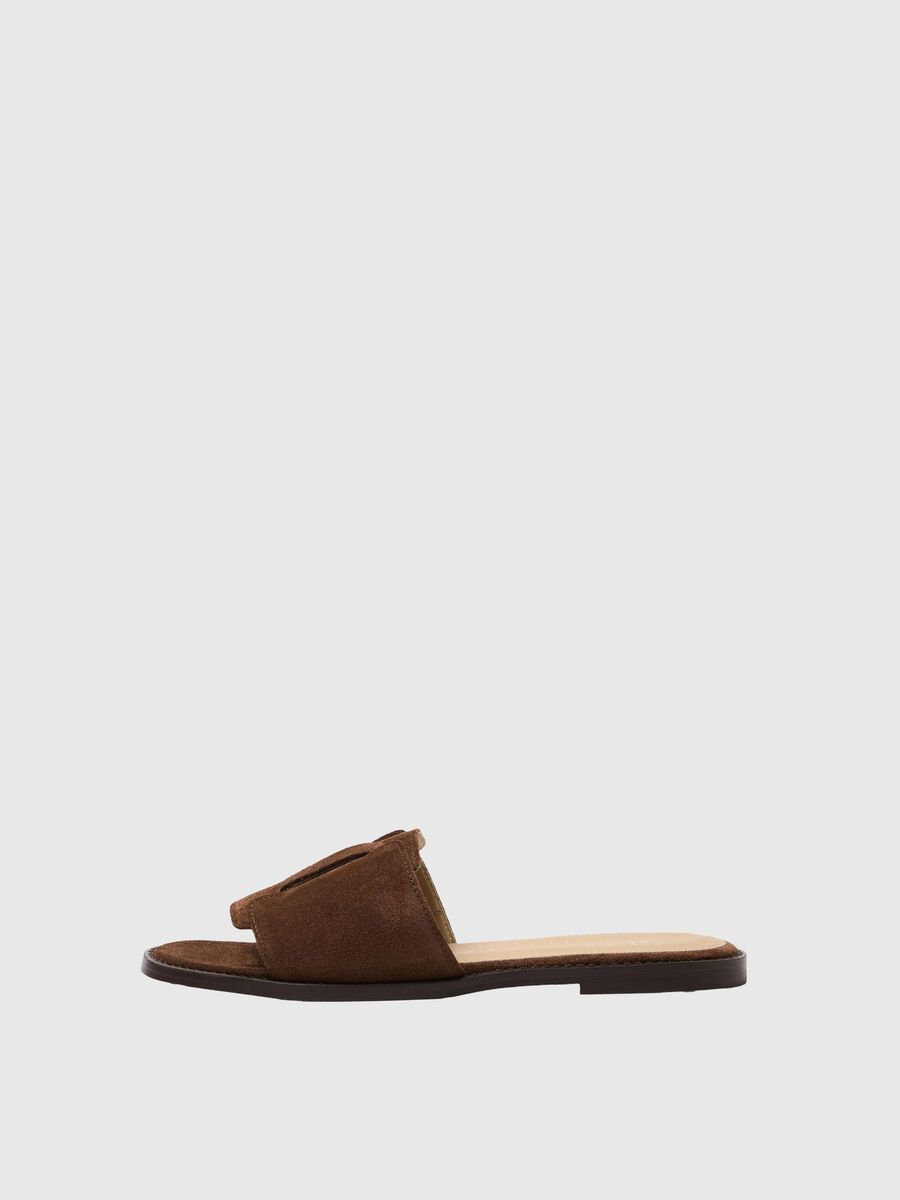 Selected SUEDE SANDALS, Chestnut, highres - 16096502_Chestnut_001.jpg