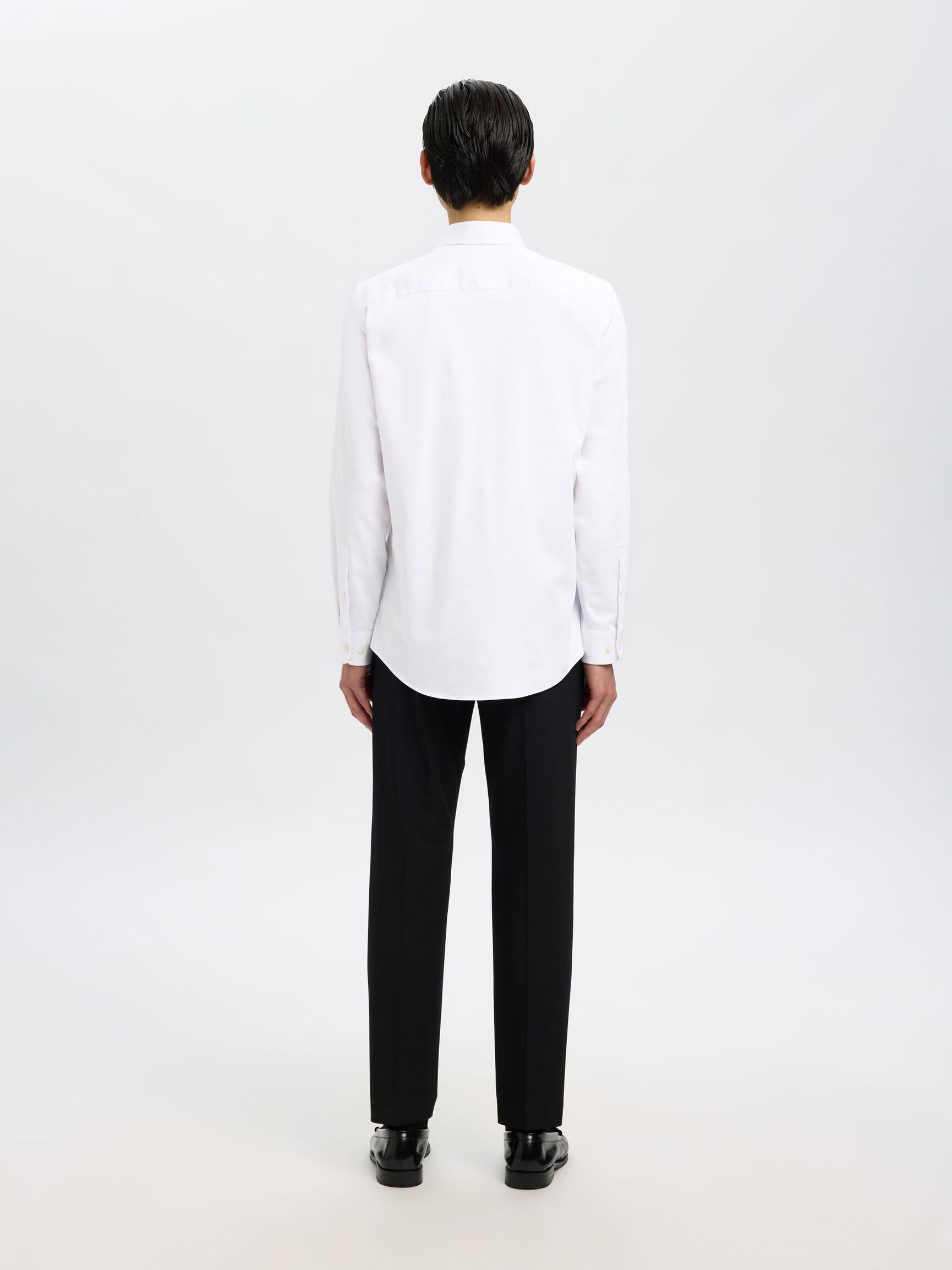 SLIM FIT HEMD, Bright White, highres