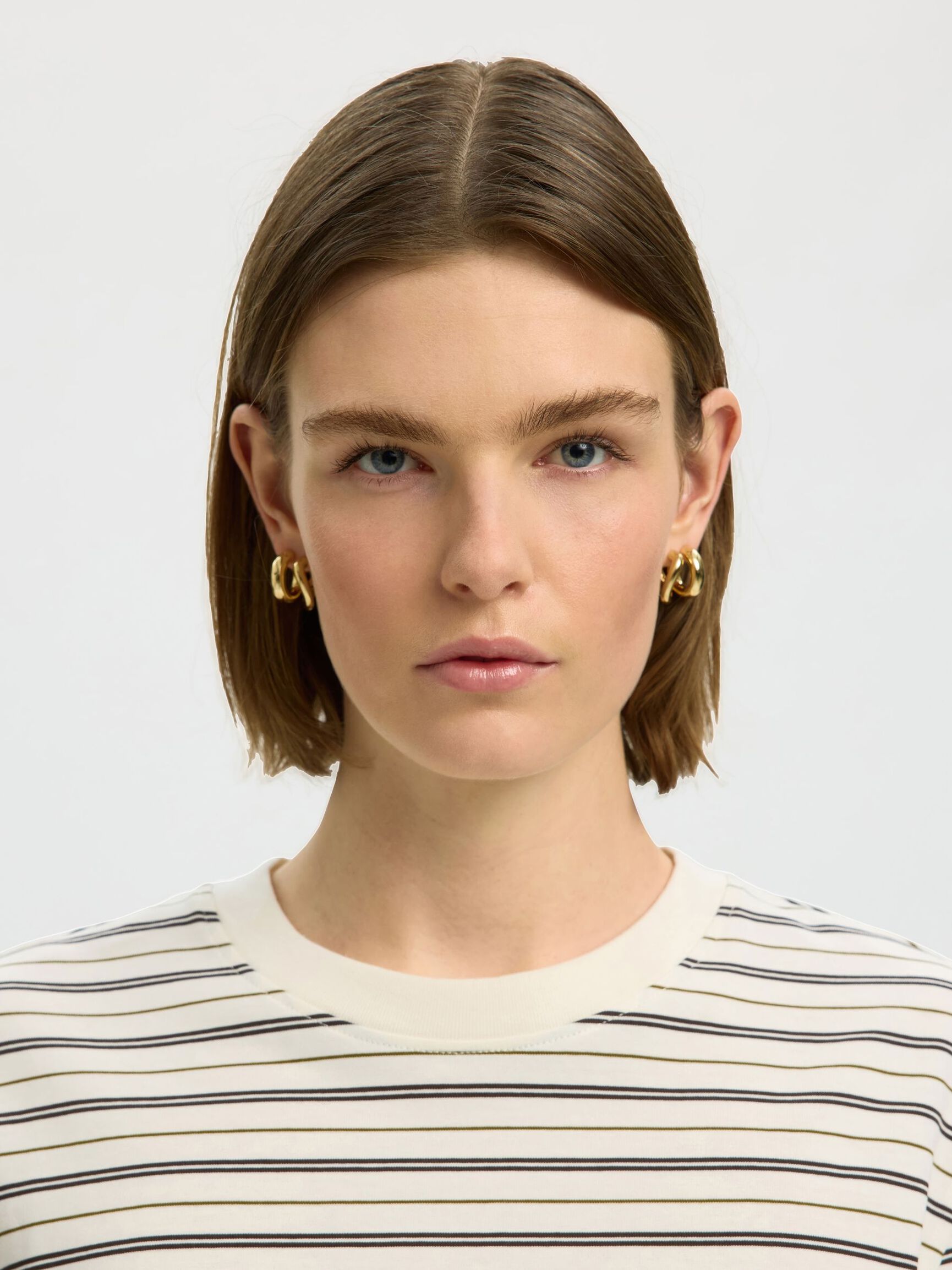 GESTREEPT T-SHIRT MET LANGE MOUWEN, Delicioso, highres