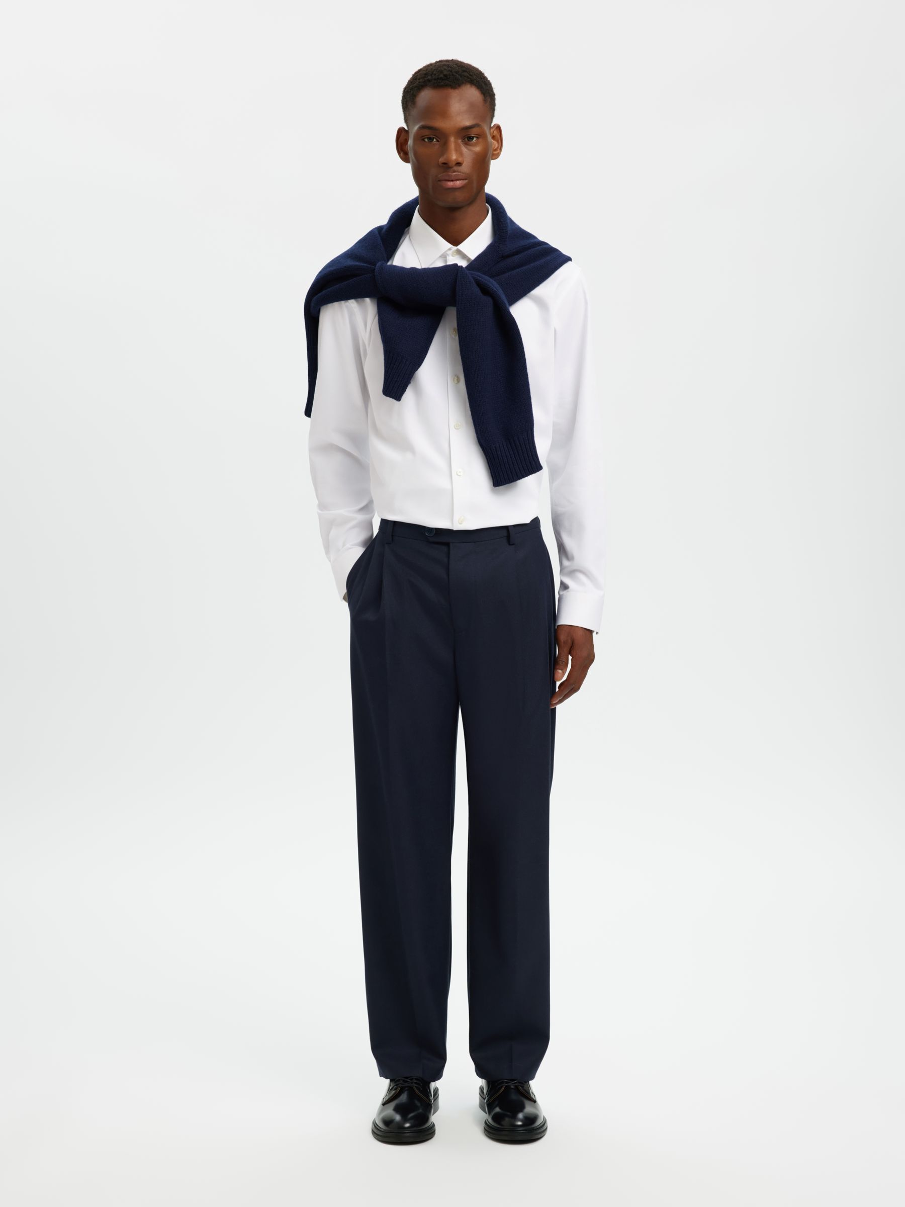 STRETCH REGULAR FIT HEMD, Bright White, highres