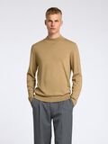 Selected 100% MERINO WOOL MOCK-NECK JUMPER, Kelp, highres - 16096253_Kelp_003.jpg