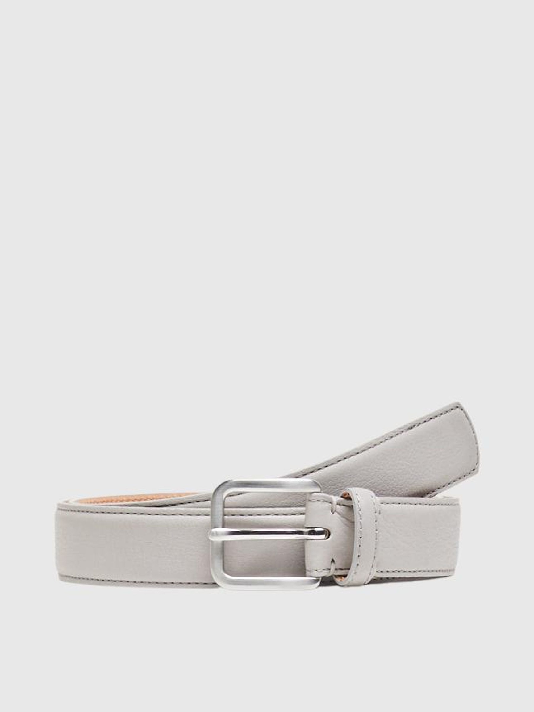 CLASSIC LEATHER BELT, Dove, highres