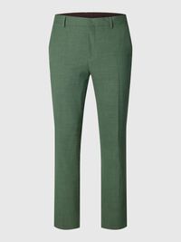 COUPE SLIM PANTALON DE COSTUME, Olive Green, highres