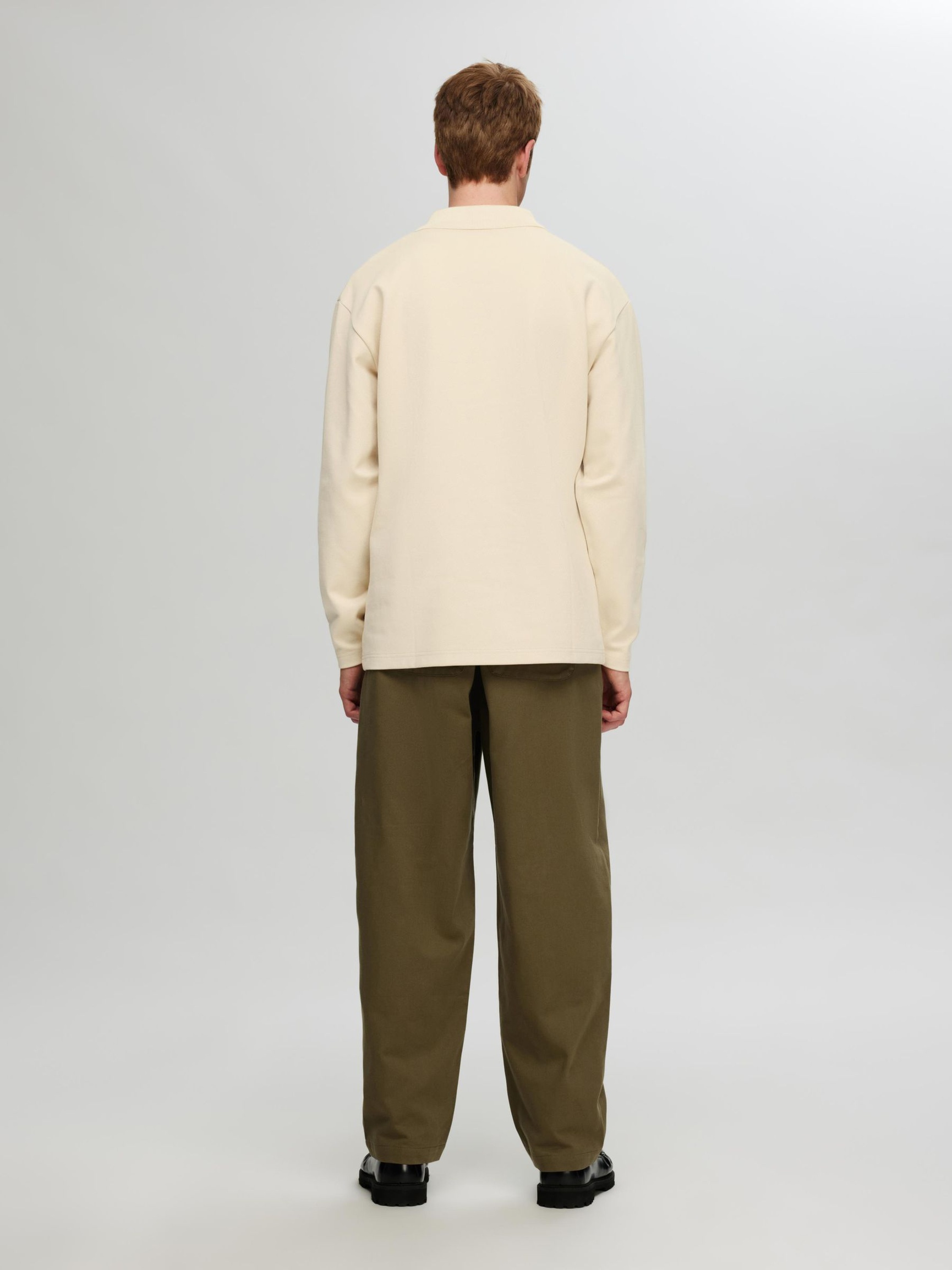 LÅNGÄRMAD SWEATSHIRT MED DRAGKEDJA, Fog, highres