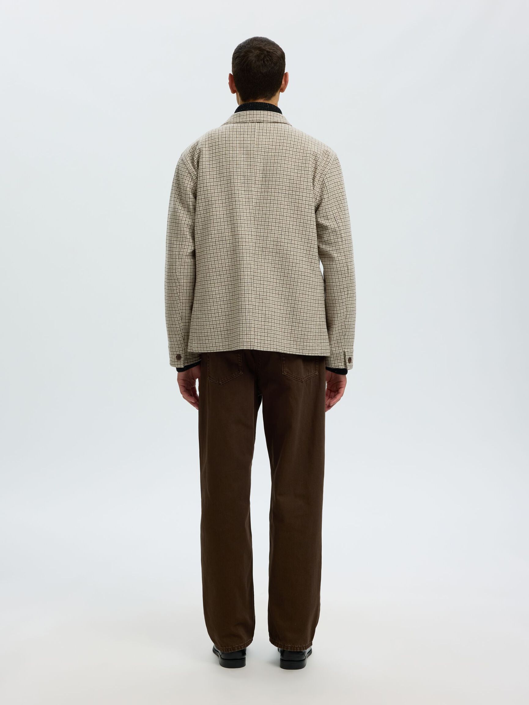 MÉLANGE DE LAINE BLAZER, Light Grey Melange, highres