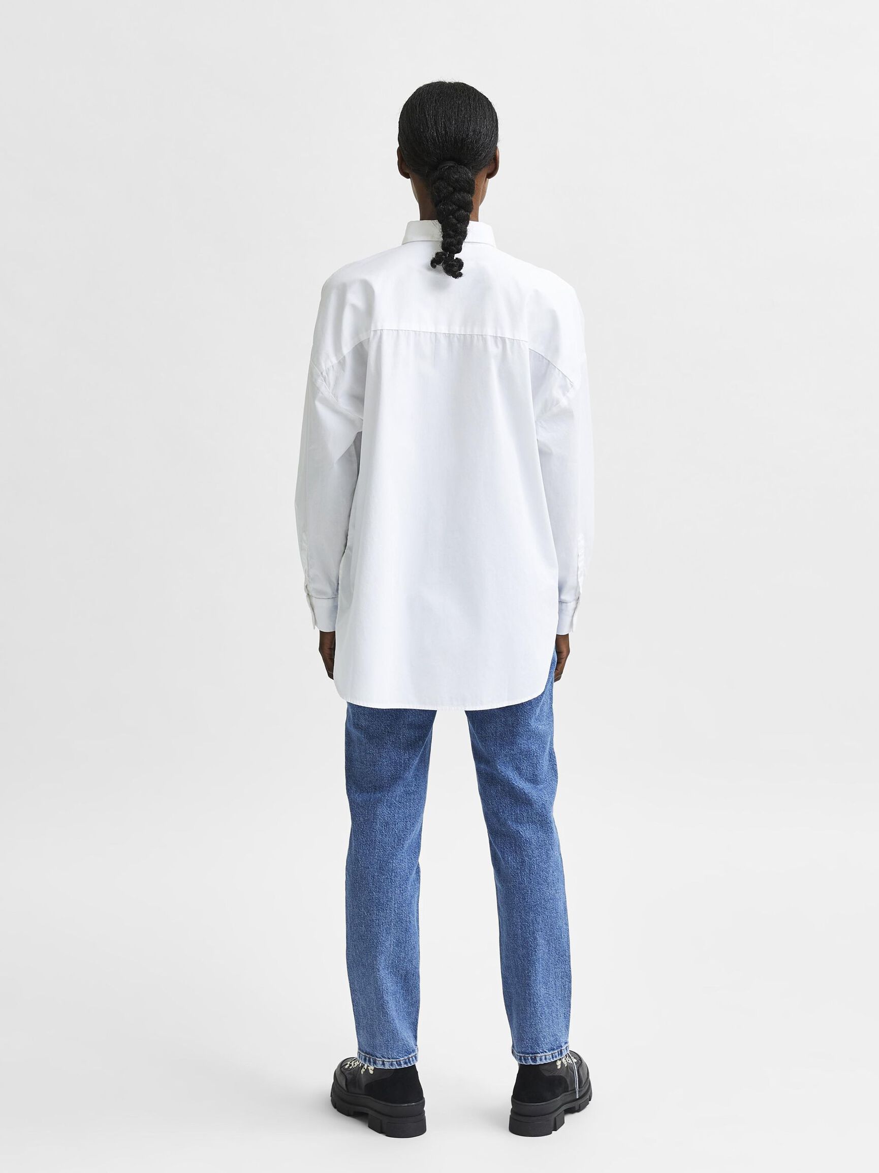 OVERSIZE HEMD, Bright White, highres