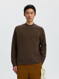 WOOL JUMPER, Turkish Coffee, highres