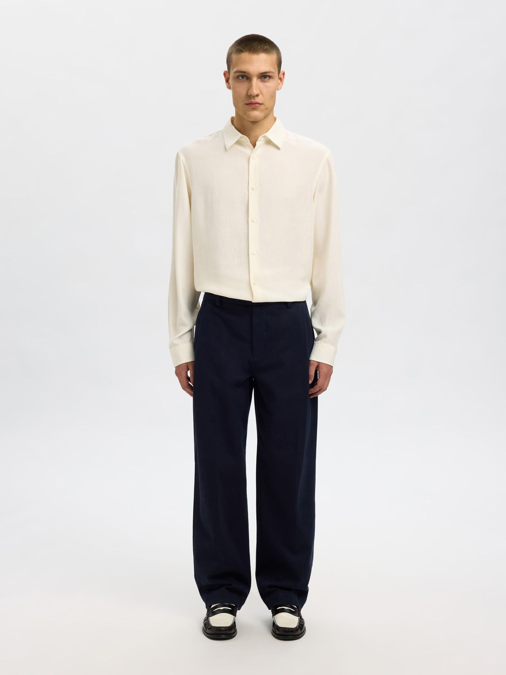 RELAXED FIT  SHIRT, Egret, highres