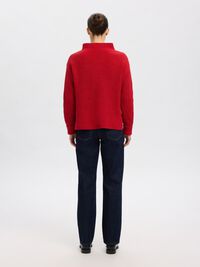 OVERSIZED JUMPER, Equestrian Red, highres