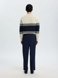RELAXED FIT TROUSERS, Dark Navy, highres