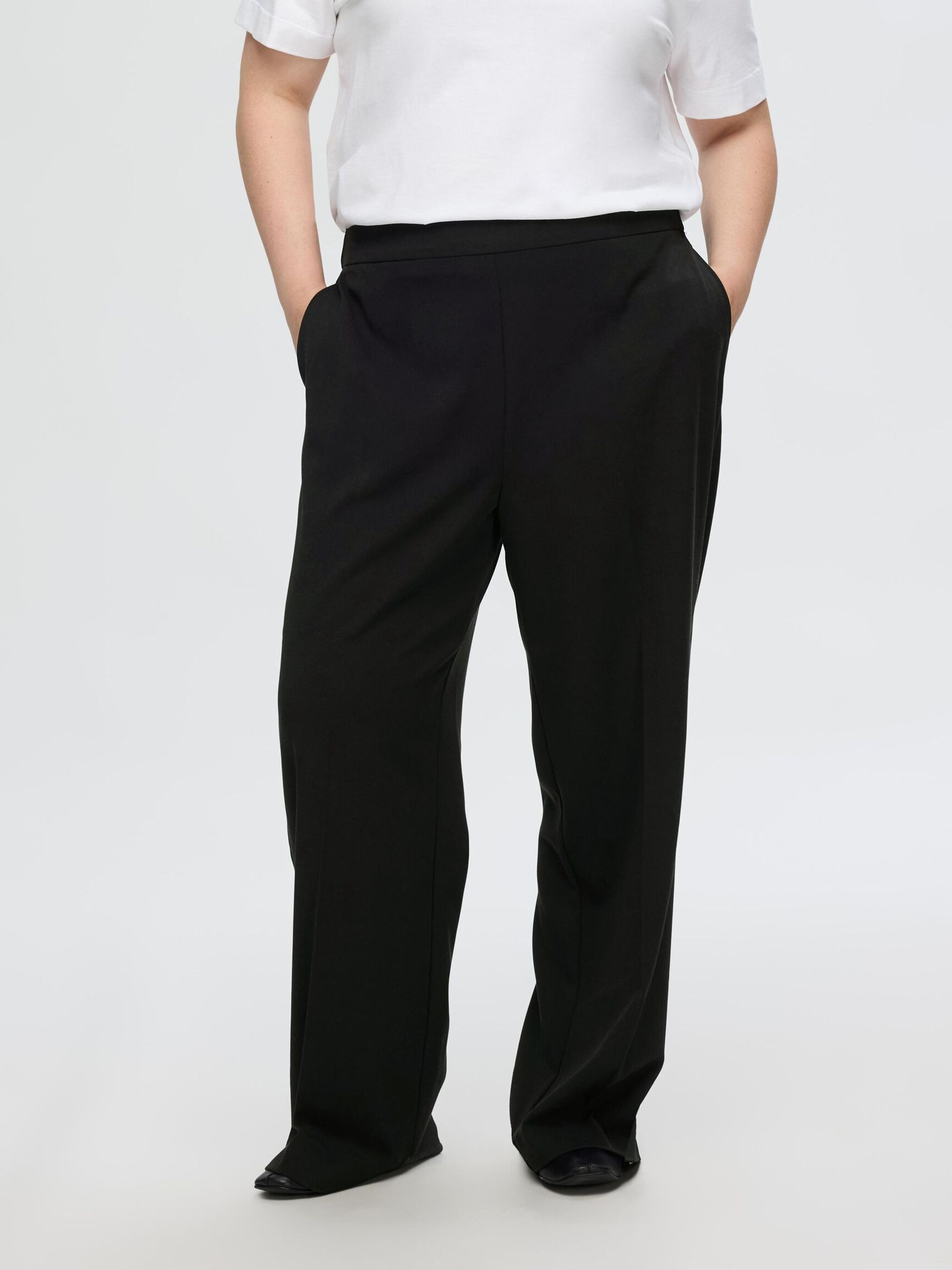 WIDE FIT HOSE, Black, highres