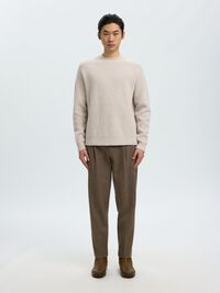 WOOL JUMPER, Silver Birch, highres