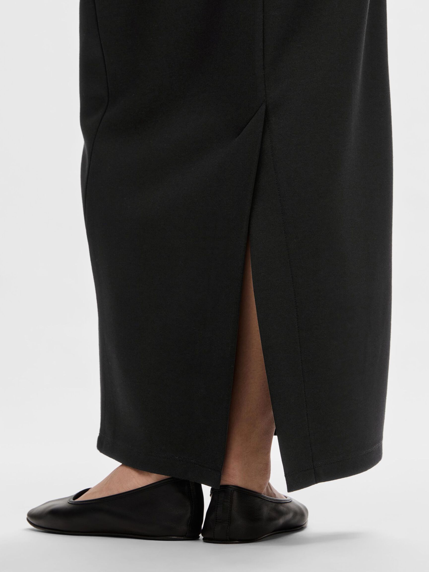 SPÓDNICA MAXI, Black, highres