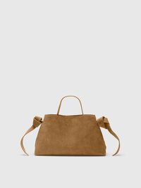 SMALL SUEDE BAG, Tan, highres