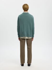 100% WOOL JUMPER, Balsam Green, highres