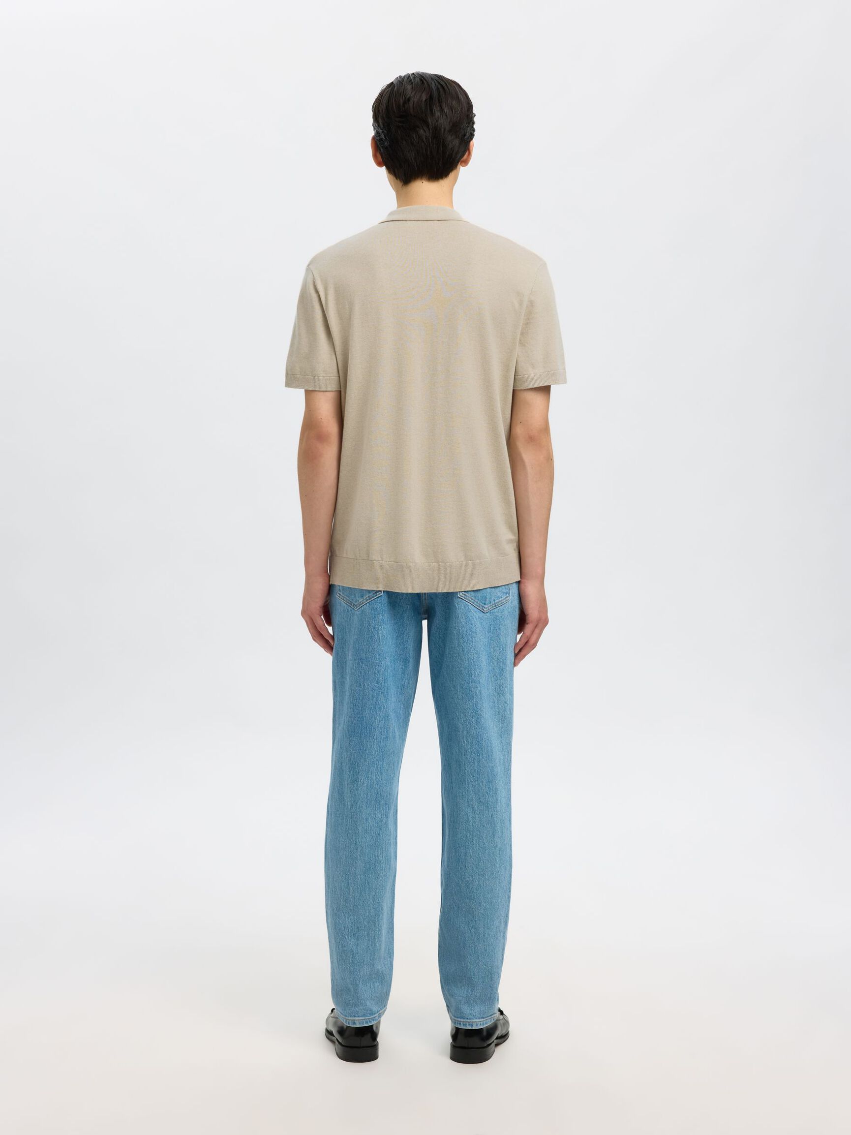 EN MAILLE POLO, Oatmeal, highres