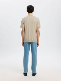 EN MAILLE POLO, Oatmeal, highres