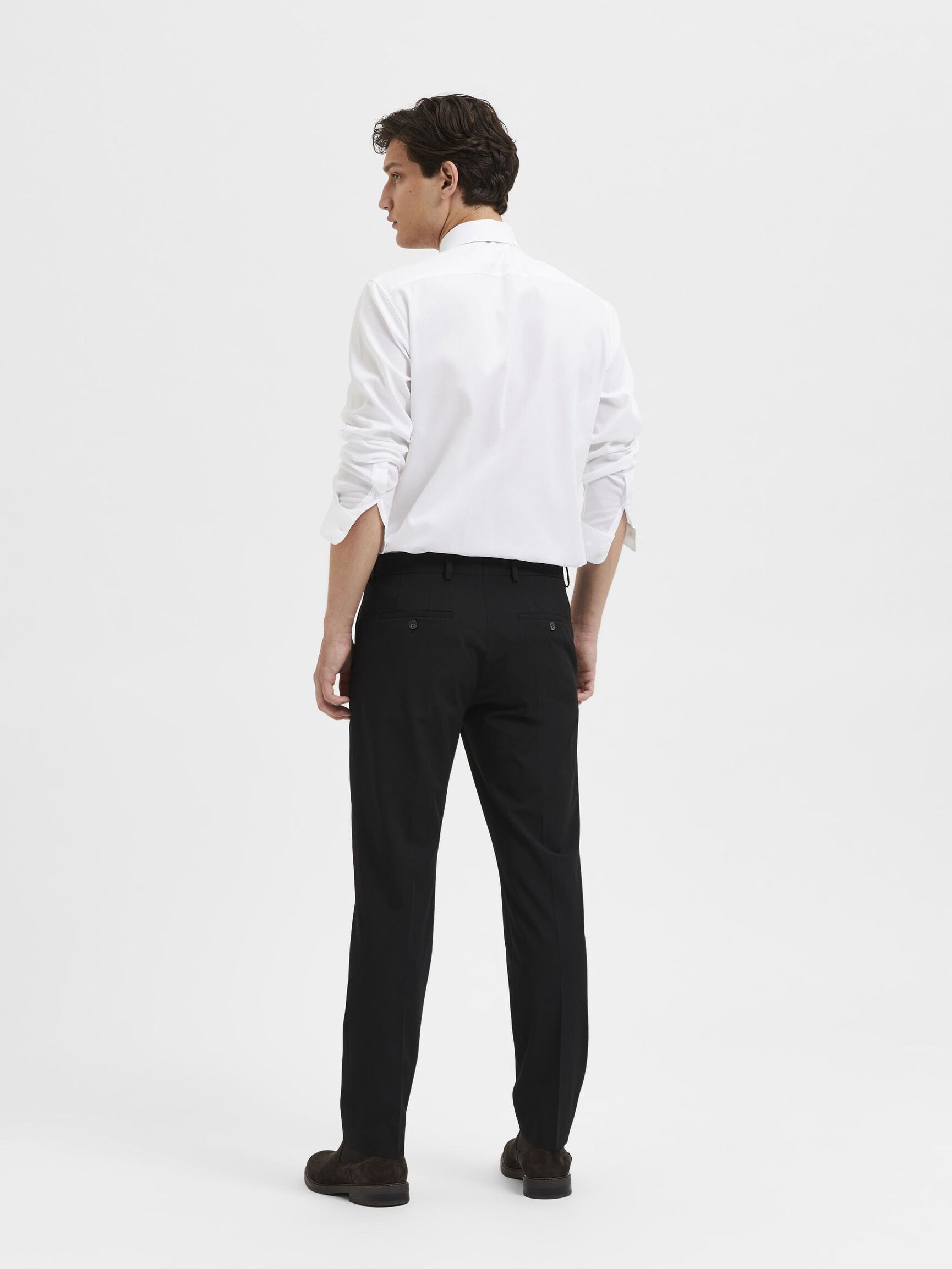 175 SLIM FIT TROUSERS, Black, highres