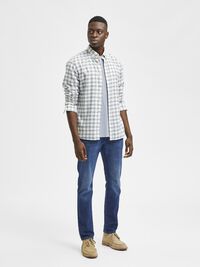 196 STRAIGHT FIT JEANS, Medium Blue Denim, highres