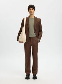 REGULAR FIT LINEN BLAZER, Delicioso, highres