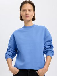 LANGES SWEATSHIRT, Cornflower Blue, highres