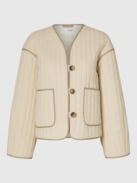 QUILTED PADDED JACKET, Birch, highres