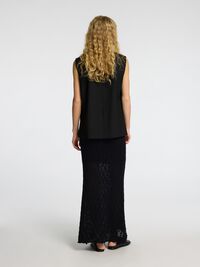 SKRÆDDERSYEDE VEST, Black, highres