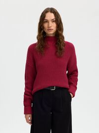 OVERSIZED JUMPER, Anemone, highres