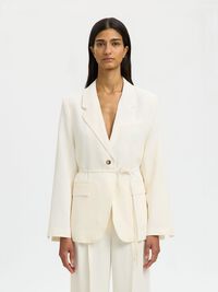 RIEM OVERSIZED BLAZER, Egret, highres