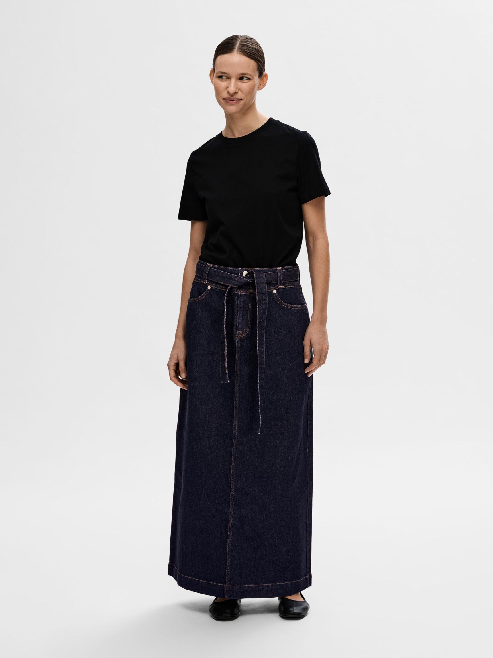 JEANS MAXIROCK, Dark Blue Denim, highres