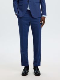 TISSÉ EN LAINE MÉLANGÉE PANTALON, Blue Depths, highres