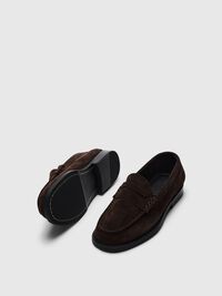 WILDLEDER PENNY LOAFER, Delicioso, highres