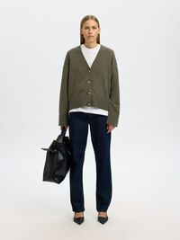 WOOL BLEND KNITTED CARDIGAN, Kalamata, highres