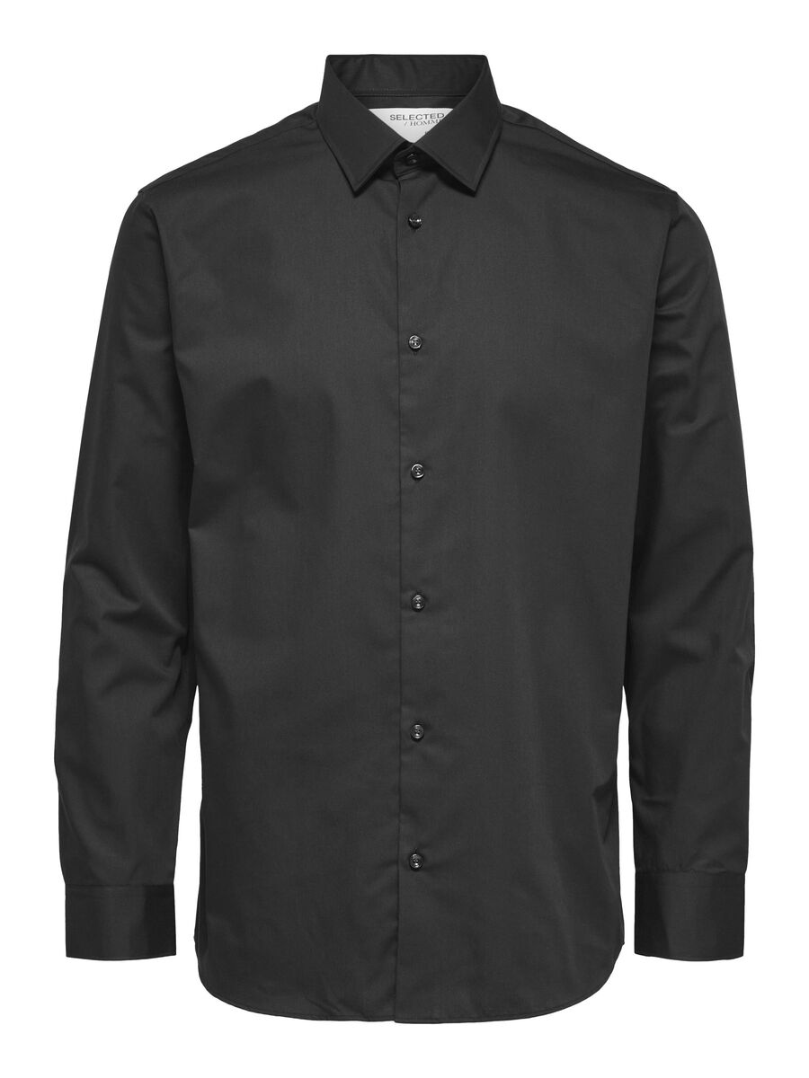Selected FORMAL SHIRT, Black, highres - 16086754_Black_001.jpg