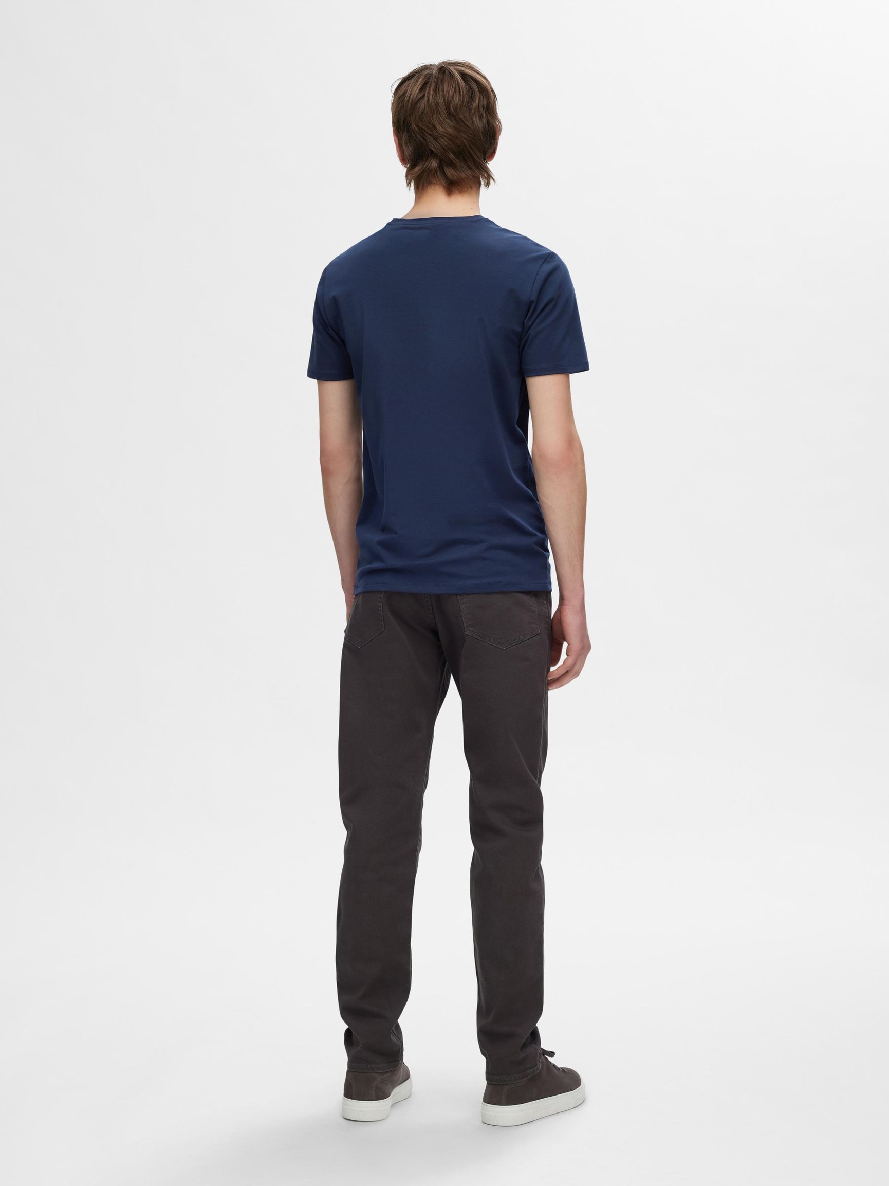3-PACK COTTON T-SHIRT, Black, highres