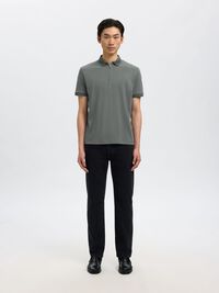 ZIPPER POLO, Agave Green, highres