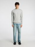 Selected VISCOSE BLEND SWEATSHIRT, Light Grey Melange, highres - 16092573_LightGreyMelange_005.jpg