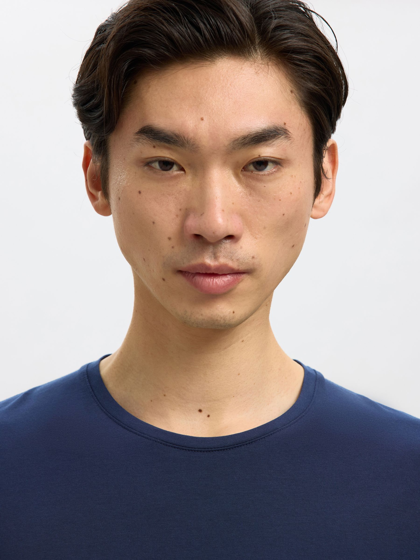 KORTÆRMET T-SHIRT, Navy Blazer, highres