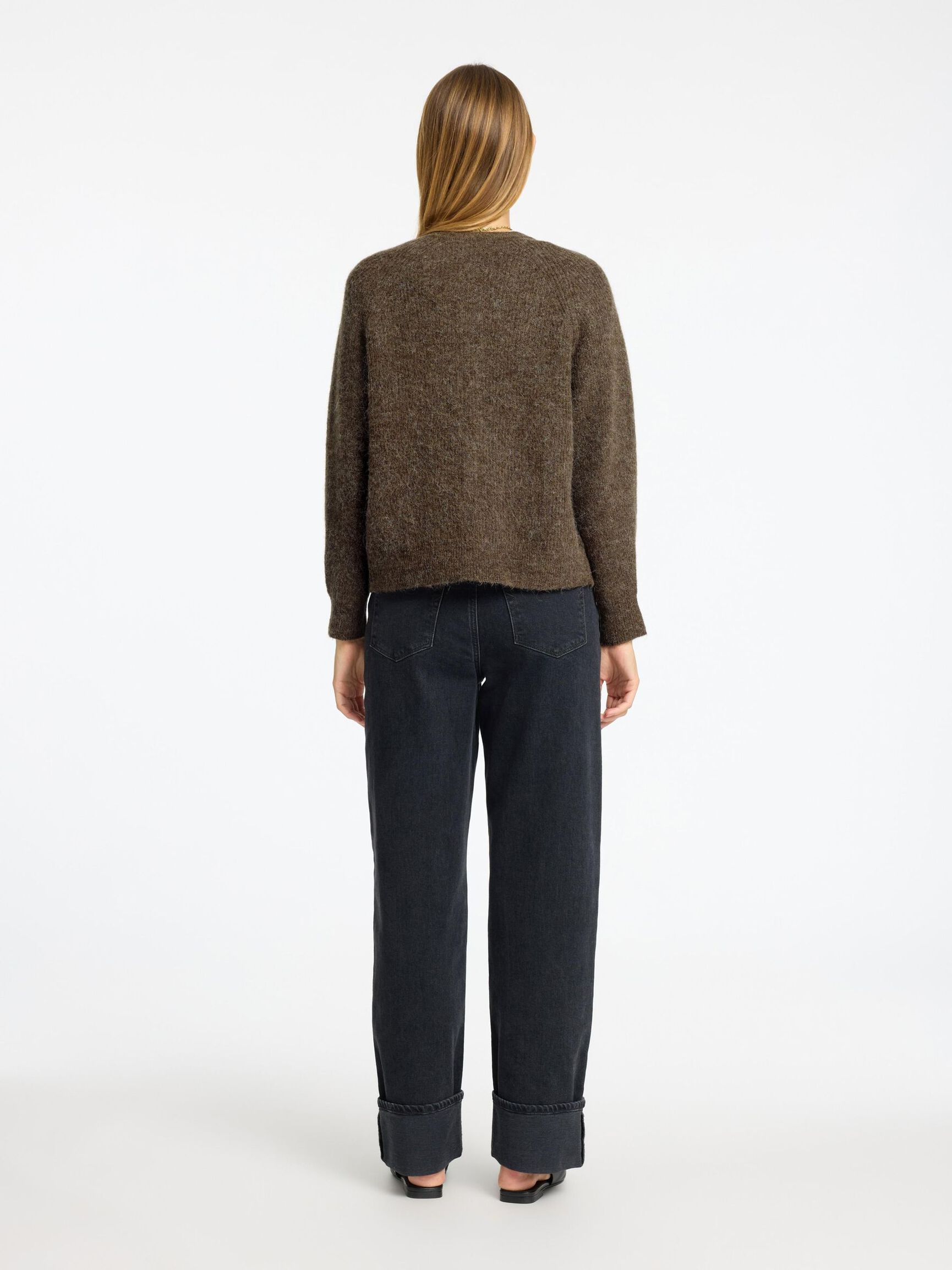 LONG-SLEEVED CARDIGAN, Dachshund, highres