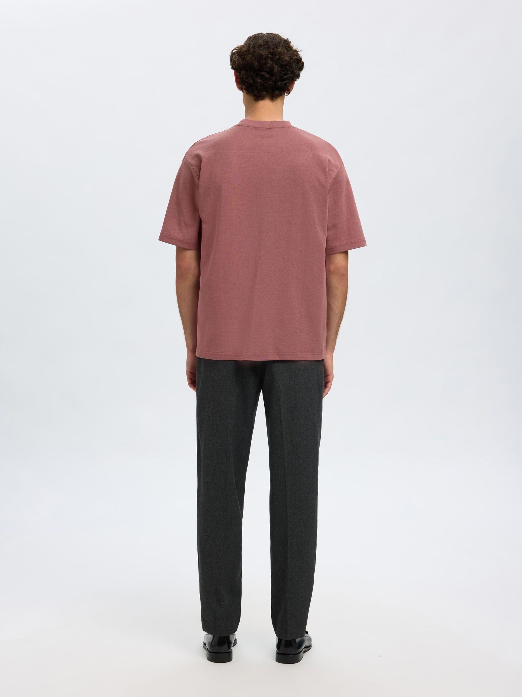 LOOSE FIT T-SHIRT, Rose Brown, highres