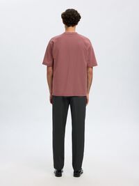 LOOSE FIT T-SHIRT, Rose Brown, highres