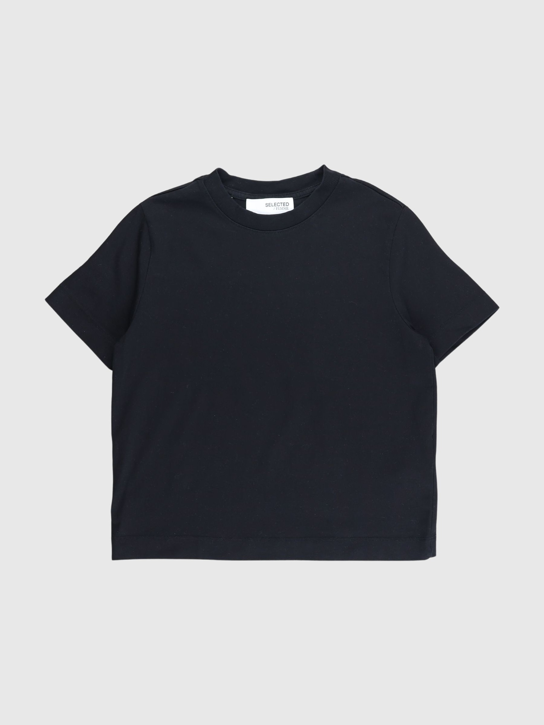 BOXY T-SHIRT, Black, highres