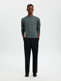 VISCOSE BLEND SWEATSHIRT, Balsam Green, highres