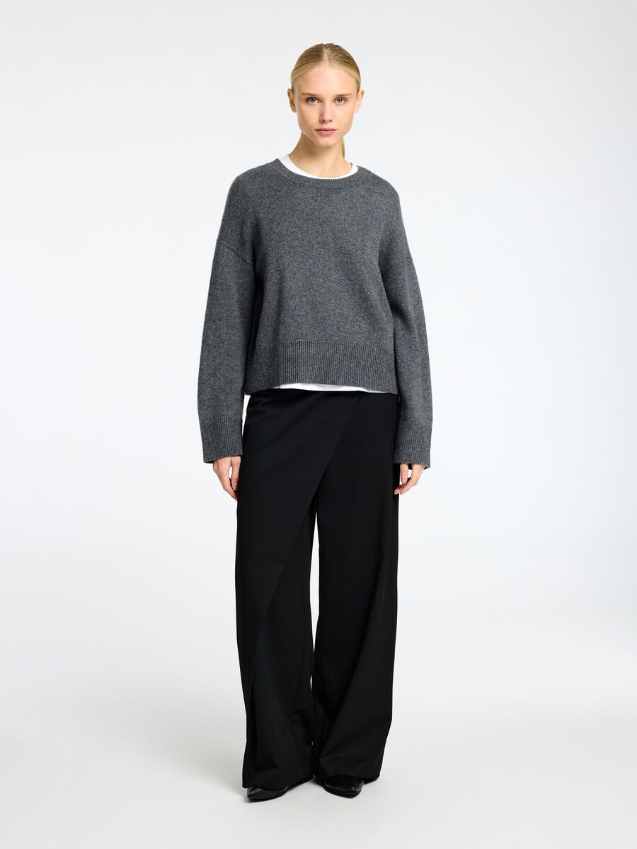 Selected LOOSE FIT WOLLGEMISCH PULLOVER, Medium Grey Melange, highres - 16093234_MediumGreyMelange_005.jpg