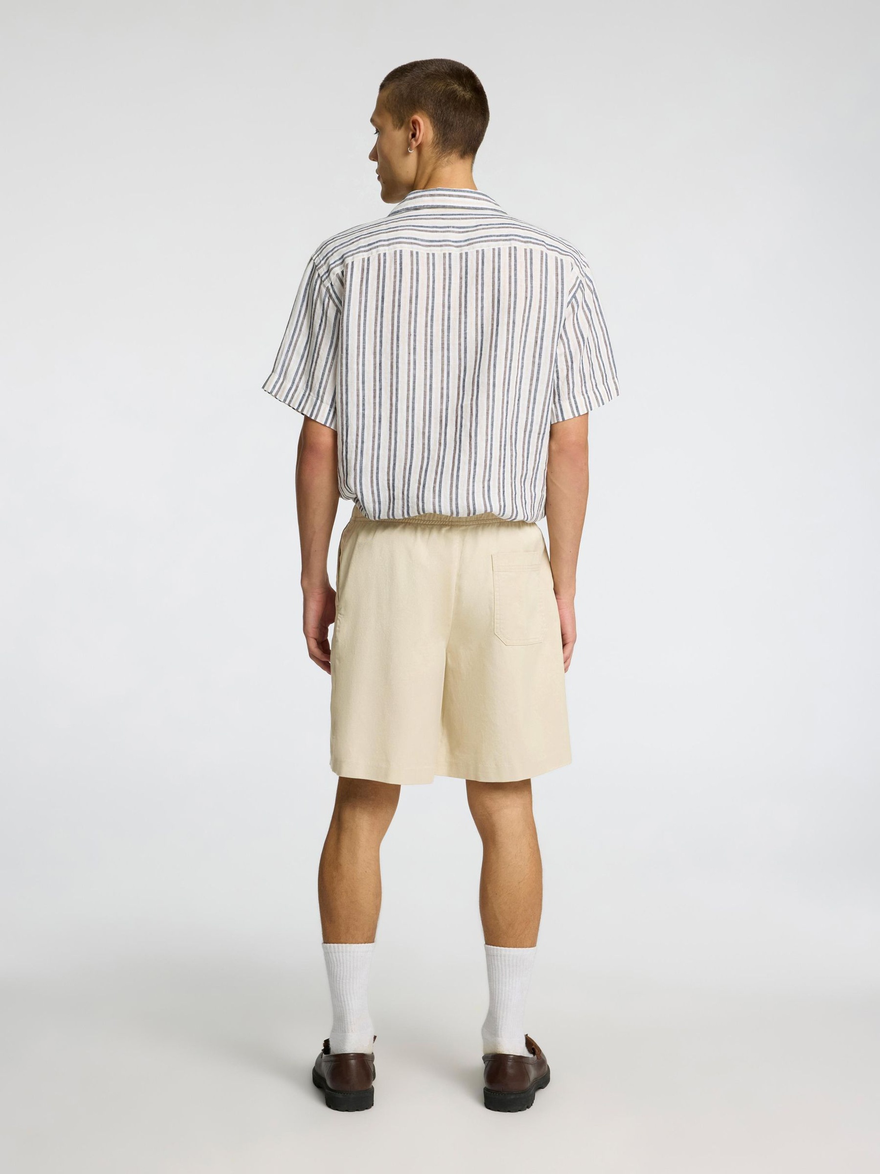 LOOSE FIT SHORTS, Oatmeal, highres